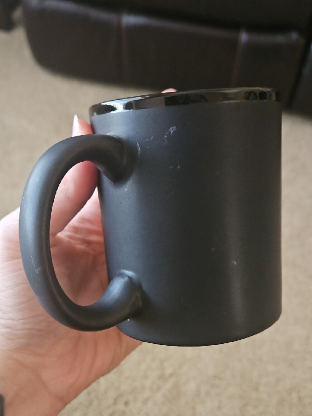 Good Mythical Morning Black and Orange Ceramic Coffee Mug - Picture 2 of 3